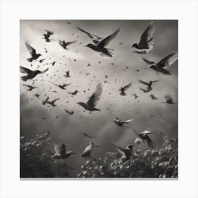 Birds In Flight 2 Canvas Print