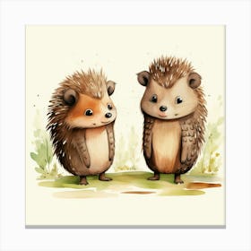 Hedgehogs Canvas Print