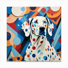 Abstract modernist Dalmatian Canvas Print