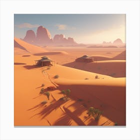 Sand Desert Canvas Print