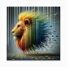 Lion Head 7 Canvas Print