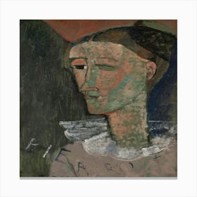 Self Portrait As Pierrot By Amedeo Clemente Modigliani Canvas Print