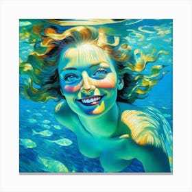 Mermaid dhn Canvas Print