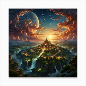 Castle In The Sky 24 Canvas Print