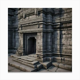 Temple Wall Canvas Print