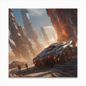 Sci - Fi City Canvas Print