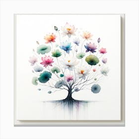 Lotus Tree Canvas Print