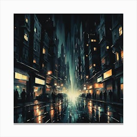 Night City 4 Canvas Print