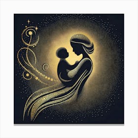 Mother And Child By Samantha Scott Canvas Print