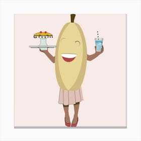 Banana Woman Canvas Print