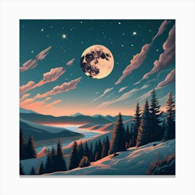 Landscape Painting Canvas Print