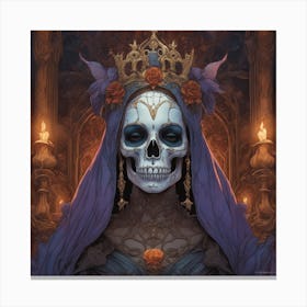 Skeleton Queen Canvas Print