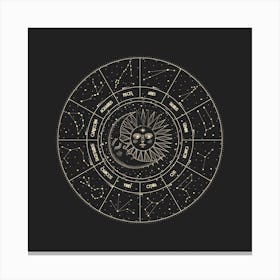 The Moon Square Canvas Print