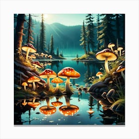 Mushrooms Canvas Print