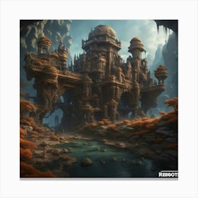 Castle Of Robots Canvas Print