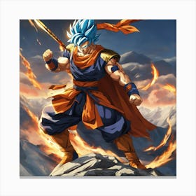 Dragon Ball Z Wallpaper 25 Canvas Print