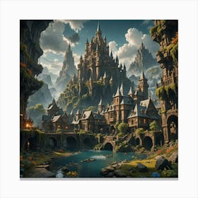 Fantasy Castle Canvas Print