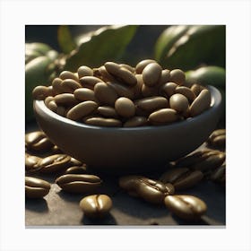 Coffee Beans In A Bowl 18 Canvas Print