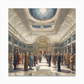 'The Halls Of Power' Canvas Print
