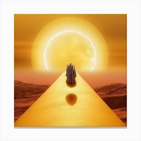 Golden Road Canvas Print