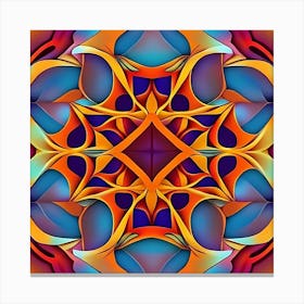 Abstract Psychedelic Pattern 2 Canvas Print