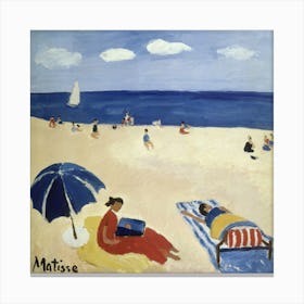 La Plage Matisse 6 Canvas Print