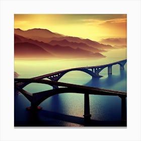 Hong Kong Bridge Canvas Print