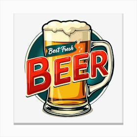 Best Fresh Beer Canvas Print