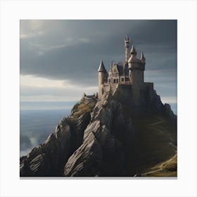 Castle On Top Of A Mountain 1 Canvas Print