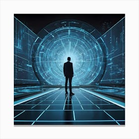 Futuristic Businessman 2 Canvas Print