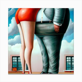 Man And A Woman Canvas Print