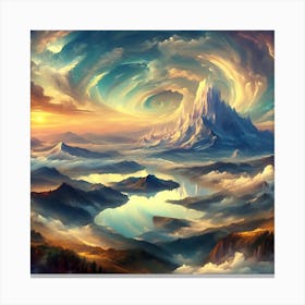 Fantasy Landscape Painting Canvas Print