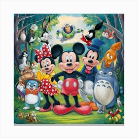 Mickey And Friends 1 Canvas Print