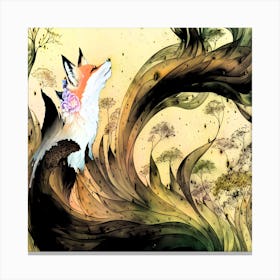 Enchanted Spirit Fox 3 Canvas Print