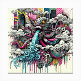 Octopus 34 Canvas Print