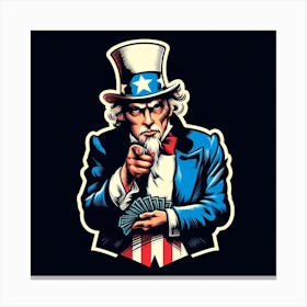 Uncle Sam 7 Canvas Print