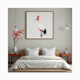 Crane Print Canvas Print