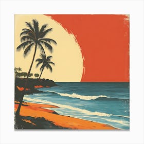 Hawaiian Beach Canvas Art Canvas Print