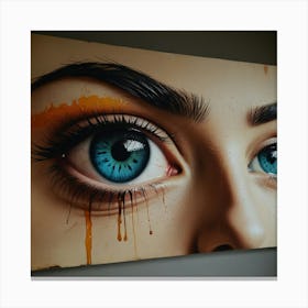 Eye Of A Woman Canvas Print