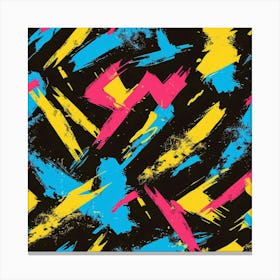 Colorful Strokes (4) Canvas Print