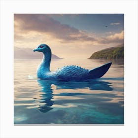Blue Swan Canvas Print