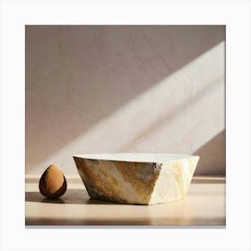 Marble Bowl - Marble Stock Videos & Royalty-Free Footage Canvas Print