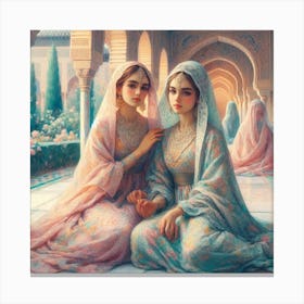 Islamic Girls Canvas Print