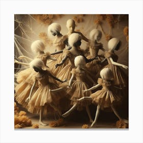 'The Ballerinas' Canvas Print