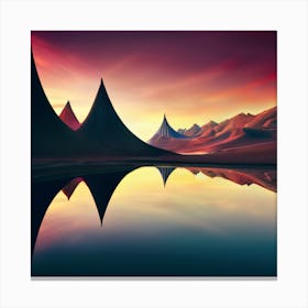 Abstract Landscape - Abstract Stock Videos & Royalty-Free Footage 3 Canvas Print