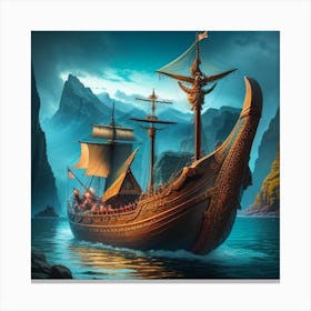 Viking Ship Canvas Print