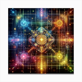 Chakras - Sacred Geometry Canvas Print