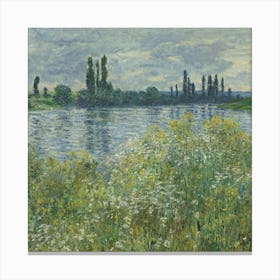 Claude Monet, The Seine Canvas Print