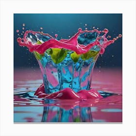 Splashing Water 6 Canvas Print
