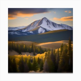 SUNBURST HAHN'S PEAK COLORADO Canvas Print